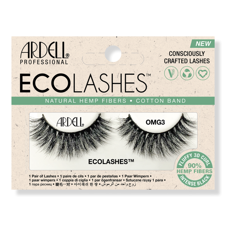 Ardell Eco Lashes in OMG3 with Natural Hemp Fibers and Cotton Band #1
