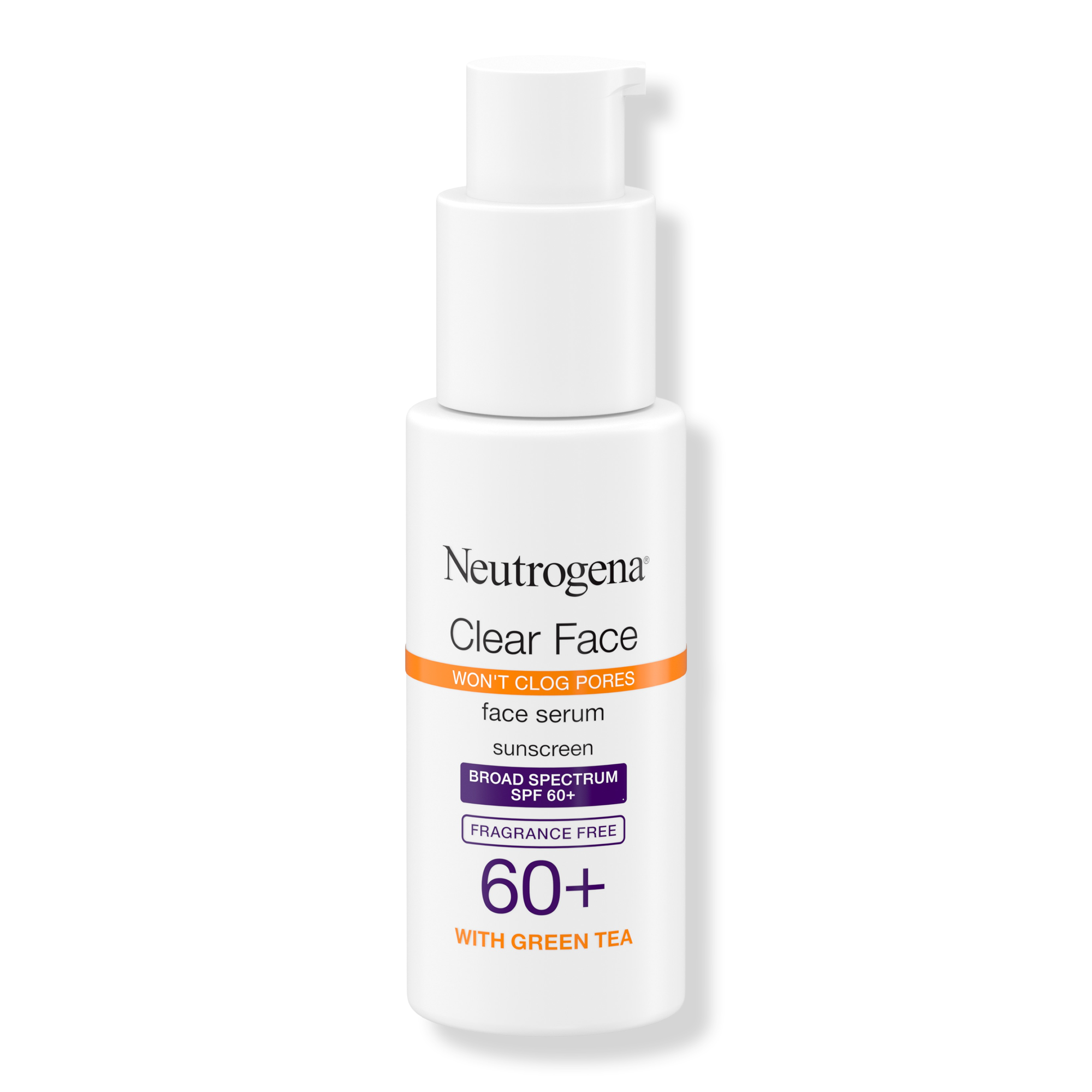 Neutrogena Clear Face Serum Sunscreen with Green Tea, SPF 60+ #1