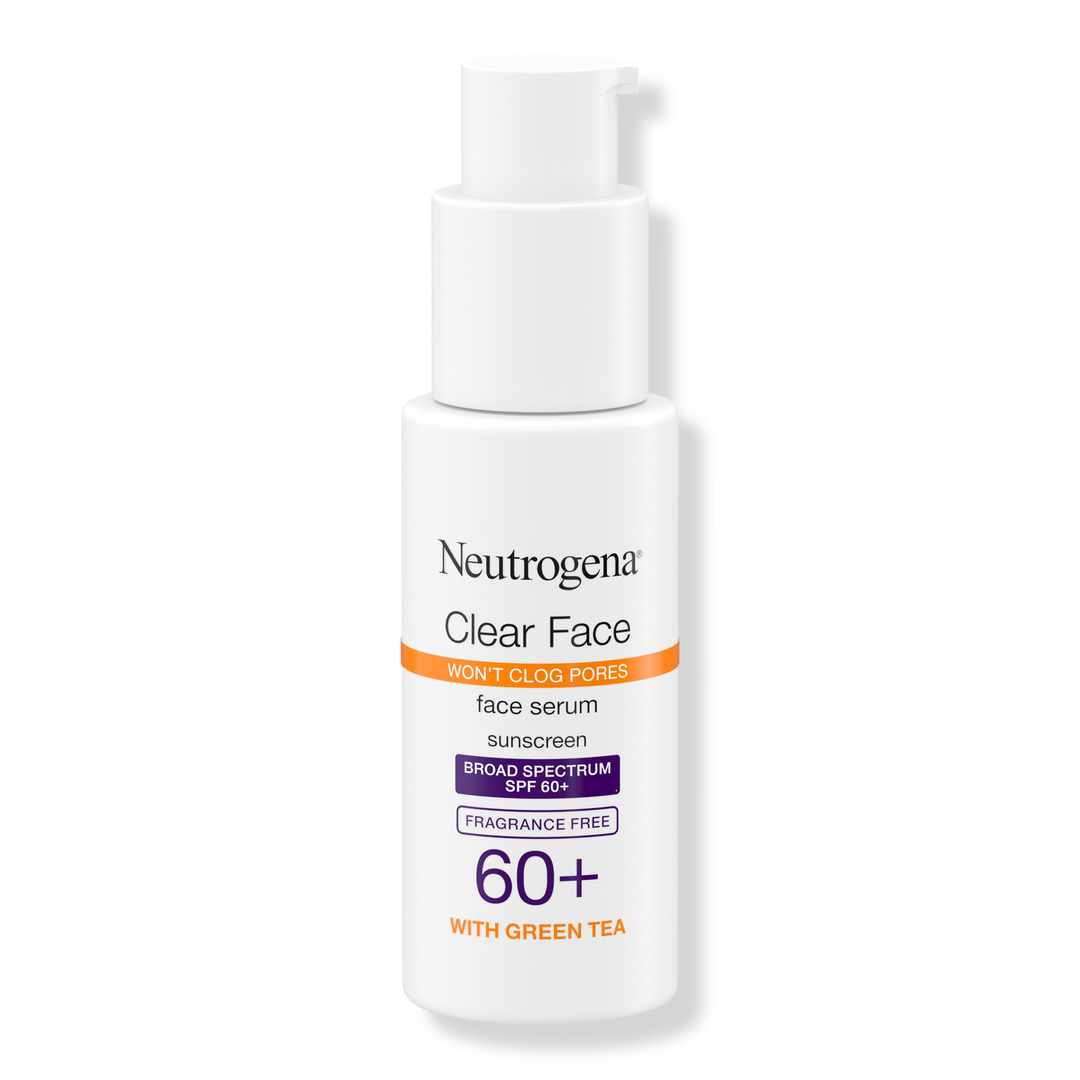 Neutrogena Clear Face Serum Sunscreen with Green Tea, SPF 60+ #1