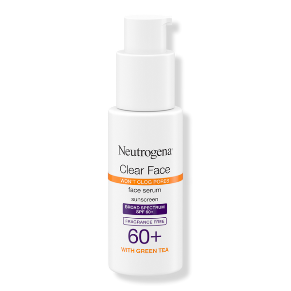 Neutrogena Clear Face Serum Sunscreen with Green Tea, SPF 60+ #1