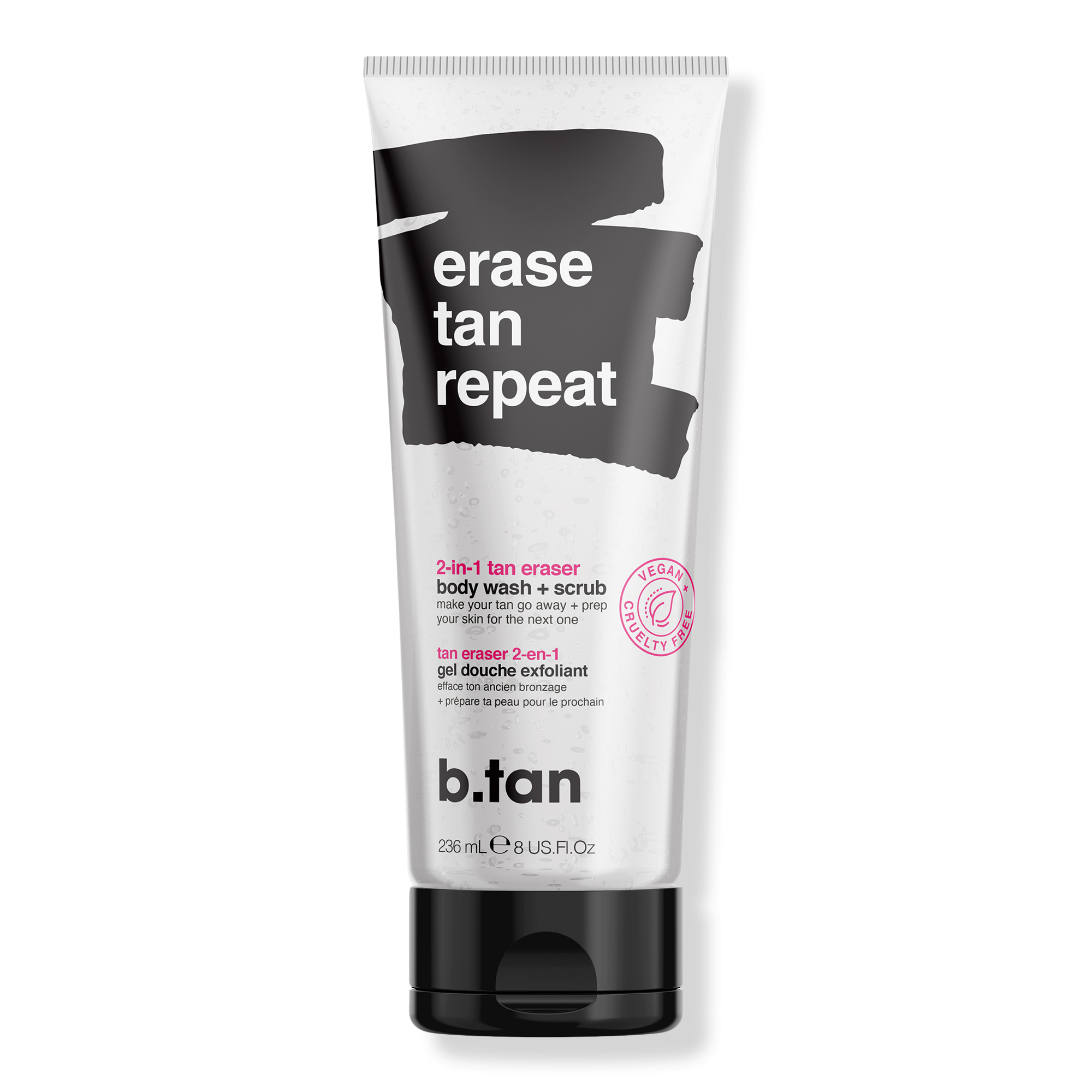 b.tan Erase Tan Repeat 2-in-1 Body Wash + Scrub #1