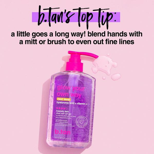 b.tan Glow Your Own Way Next Level Insanely Dark Clear Self Tan Gel #6
