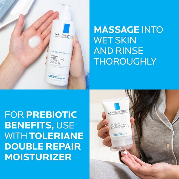 La Roche-Posay Travel Size Toleriane Hydrating Gentle Face Cleanser for Dry Skin #5