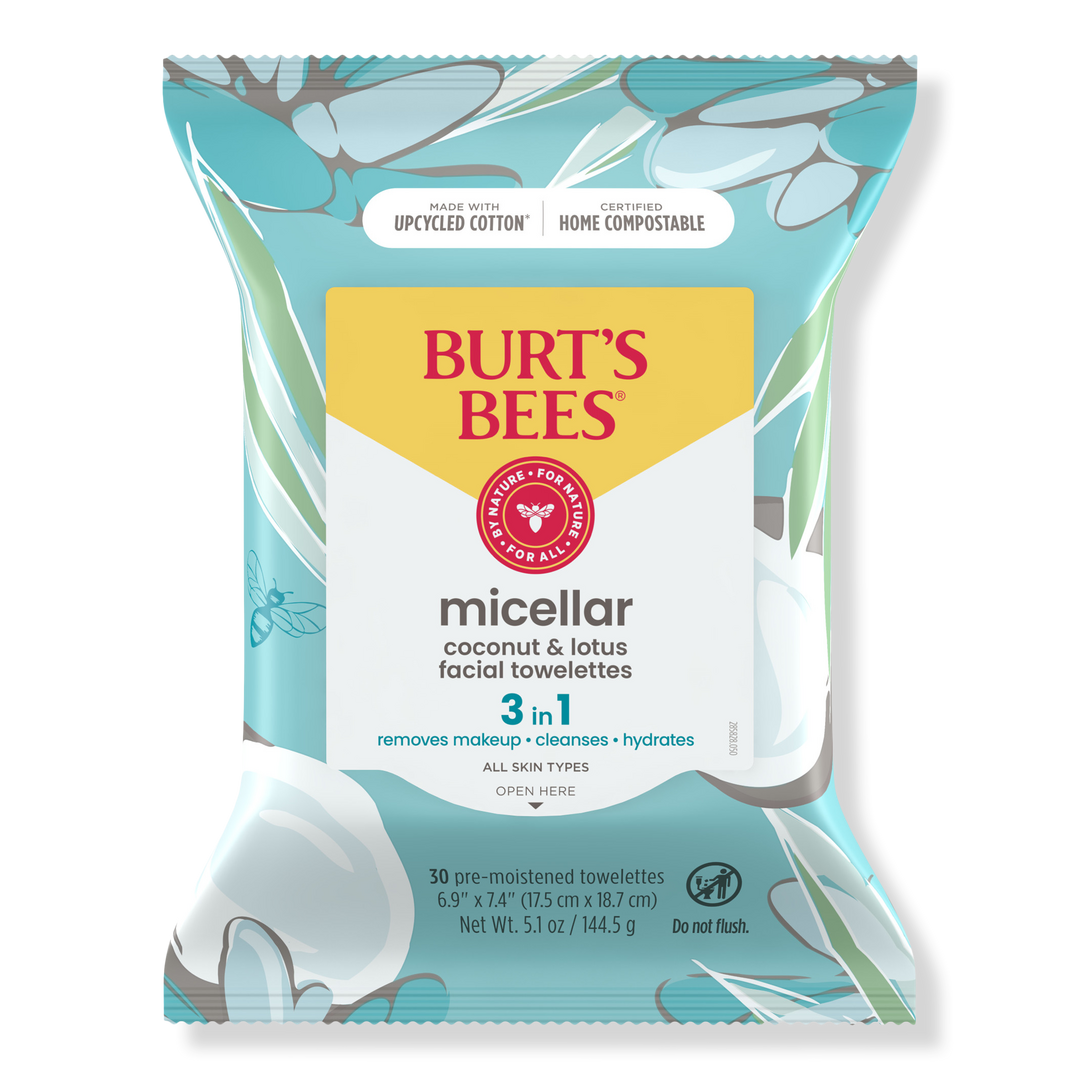 Burt's Bees Micellar 3 in 1 Facial Towelettes with Coconut & Lotus Water #1