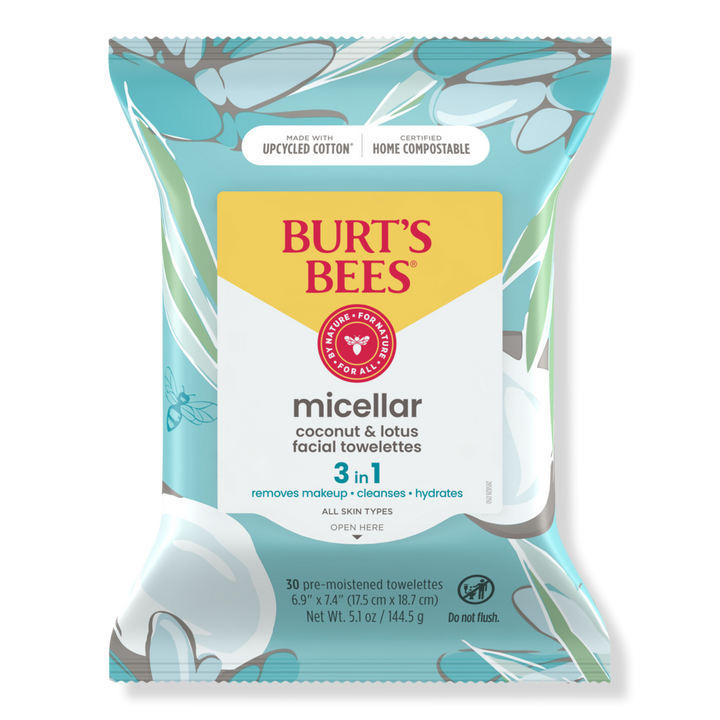 Burt's Bees Micellar 3 in 1 Facial Towelettes with Coconut & Lotus Water #1