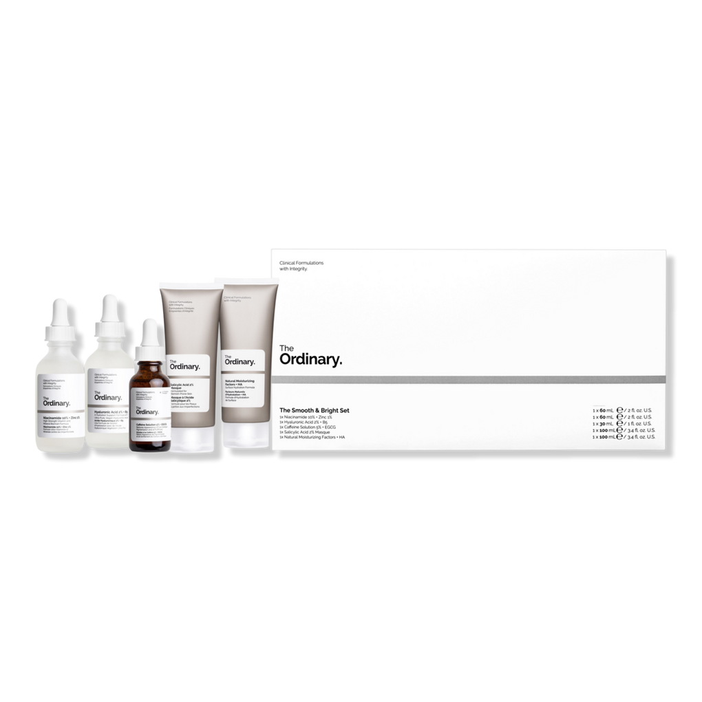 The Smooth & Bright Set: 5 Piece Gift Set - The Ordinary