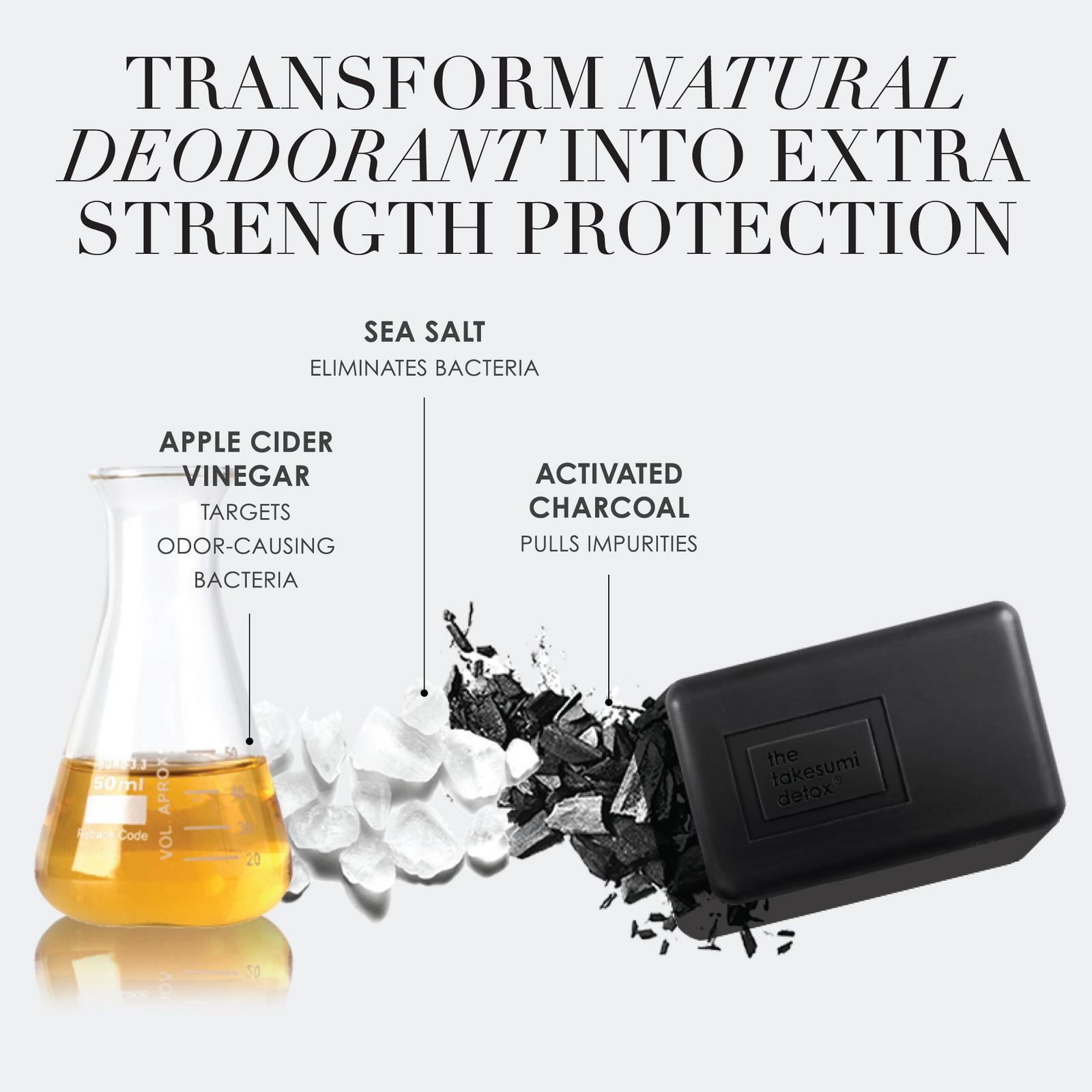 The Takesumi Detox The Underarm Bar - For Natural Deodorant Users With Excess Odor