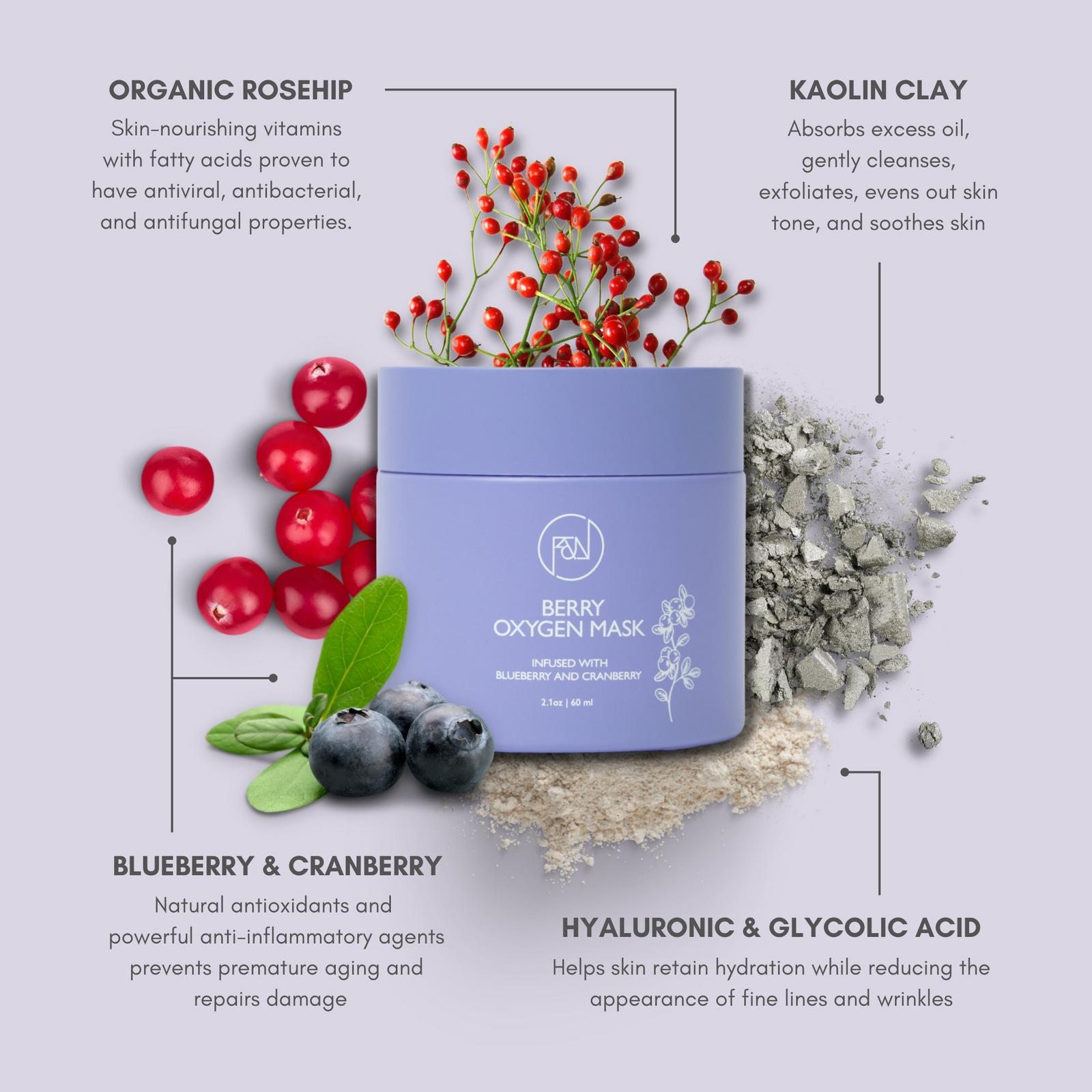 Berry Oxygen Mask with Glycolic Acid