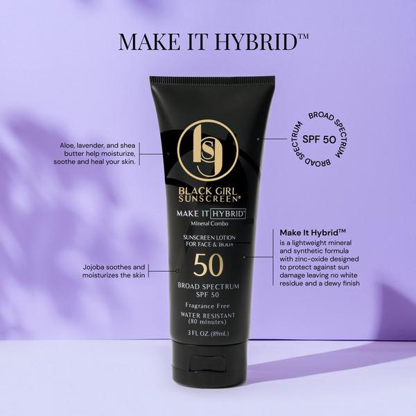 Black Girl Sunscreen Make It Hybrid Broad Spectrum SPF 50 #4