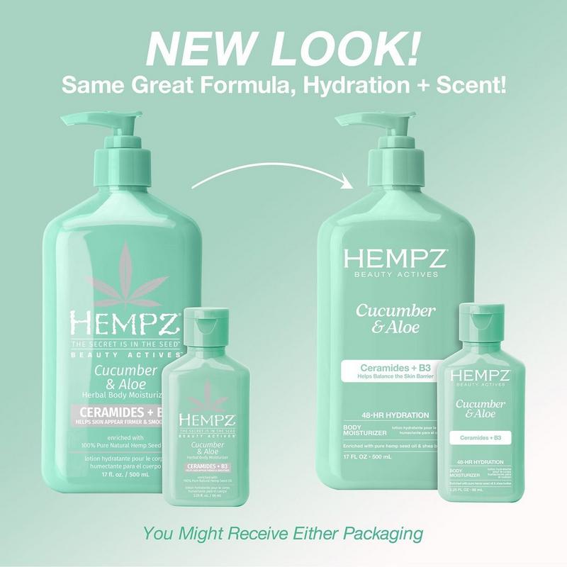 Hempz - Cucumber & Aloe Body Moisturizer with Ceramides + B3