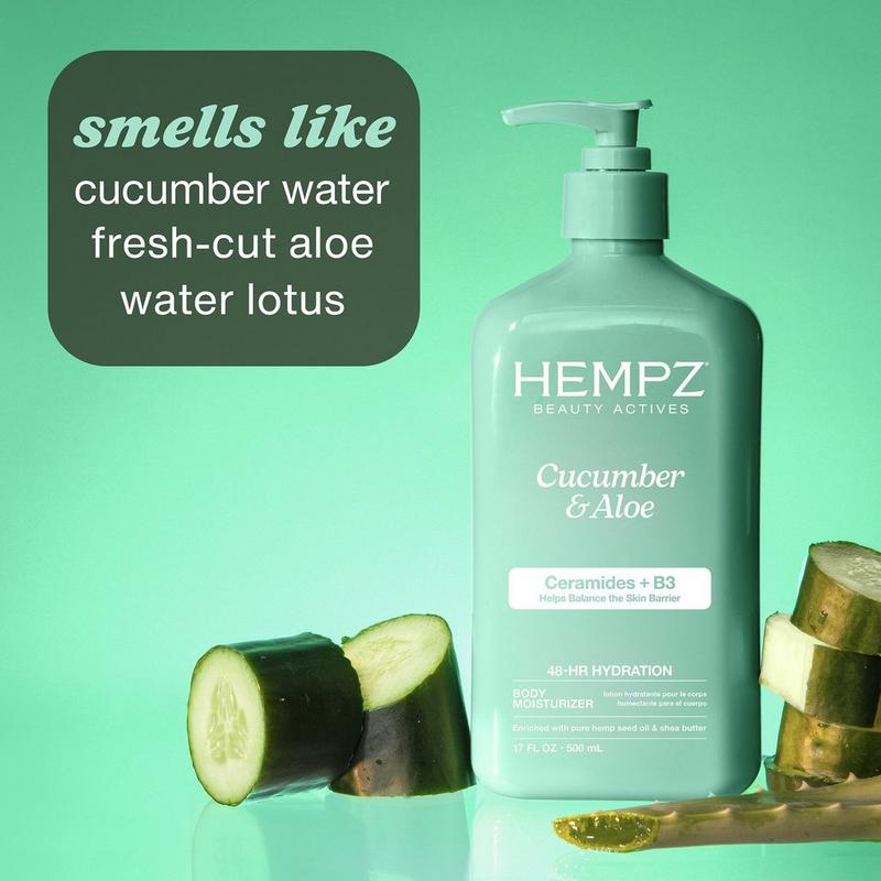 Hempz - 17.0 oz Cucumber & Aloe Body Moisturizer with Ceramides +