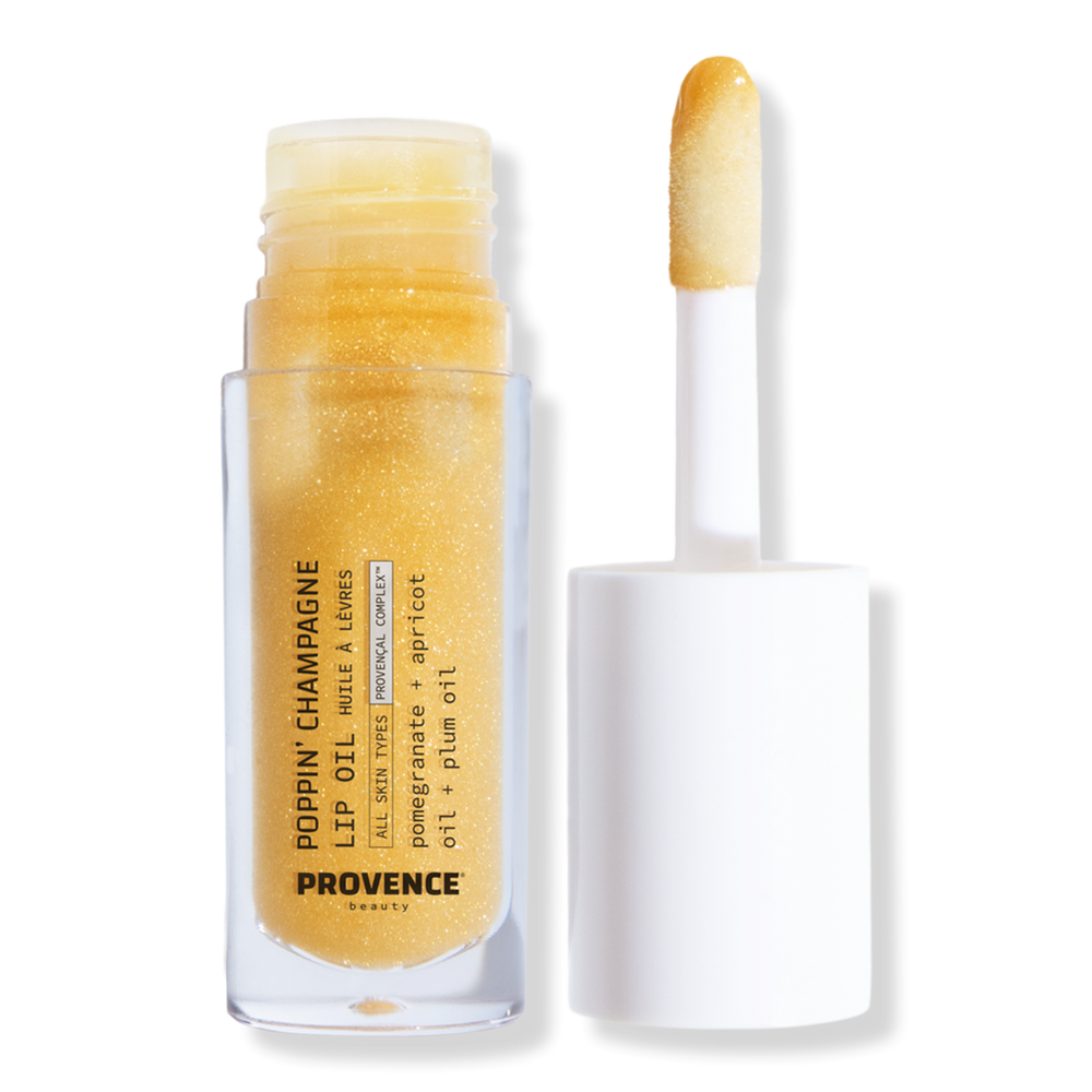 Provence Beauty Tinted Glace Hydrating Lip Oil - Poppin' Champagne