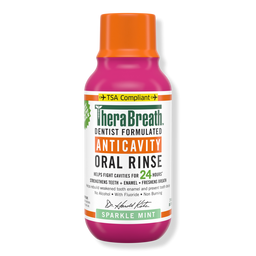 TheraBreath Anticavity Fluoride Oral Rinse Sparkle Mint - 3.0 oz