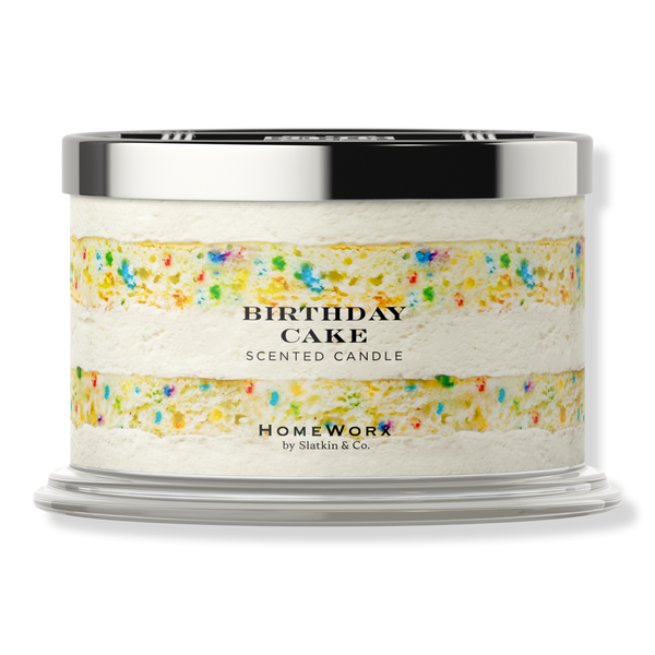 HomeWorx Birthday Cake 4-Wick Scented Candle #1