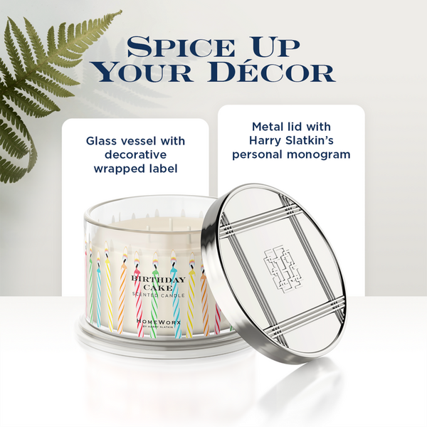 HomeWorx Birthday Cake 4-Wick Scented Candle #4