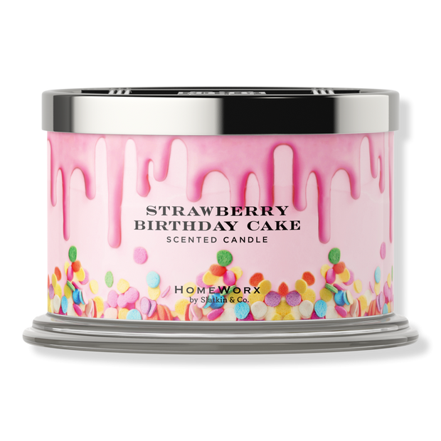 Strawberry Birthday Cake 4-Wick Scented Candle - HomeWorx | Ulta Beauty