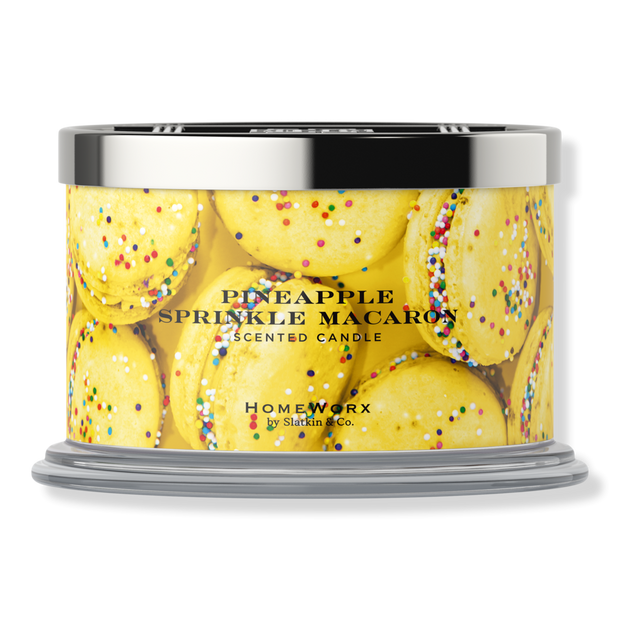 Pineapple Sprinkle Macaron 4-Wick Scented Candle - HomeWorx | Ulta Beauty