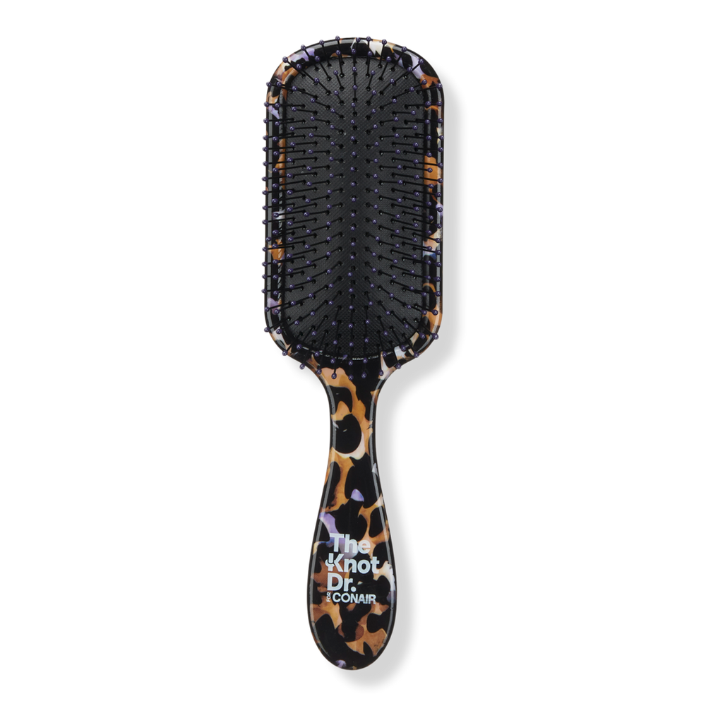 Conair The Knot Dr. Pro Brite Wet & Dry Detangler - Leopard Print In Animal Print