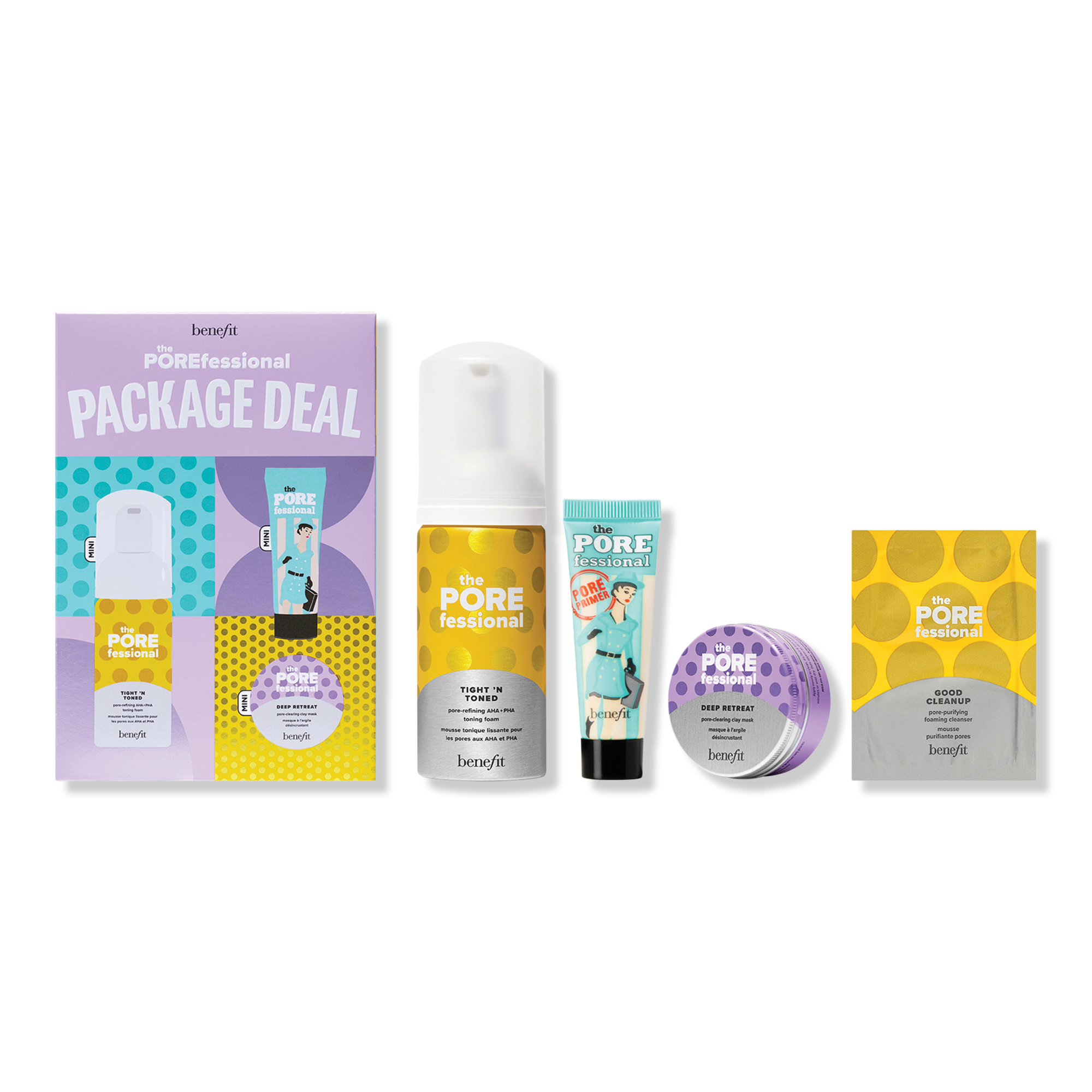 Benefit Cosmetics The POREfessional Package Deal Mini Pore Primer & Skincare Value Set #1