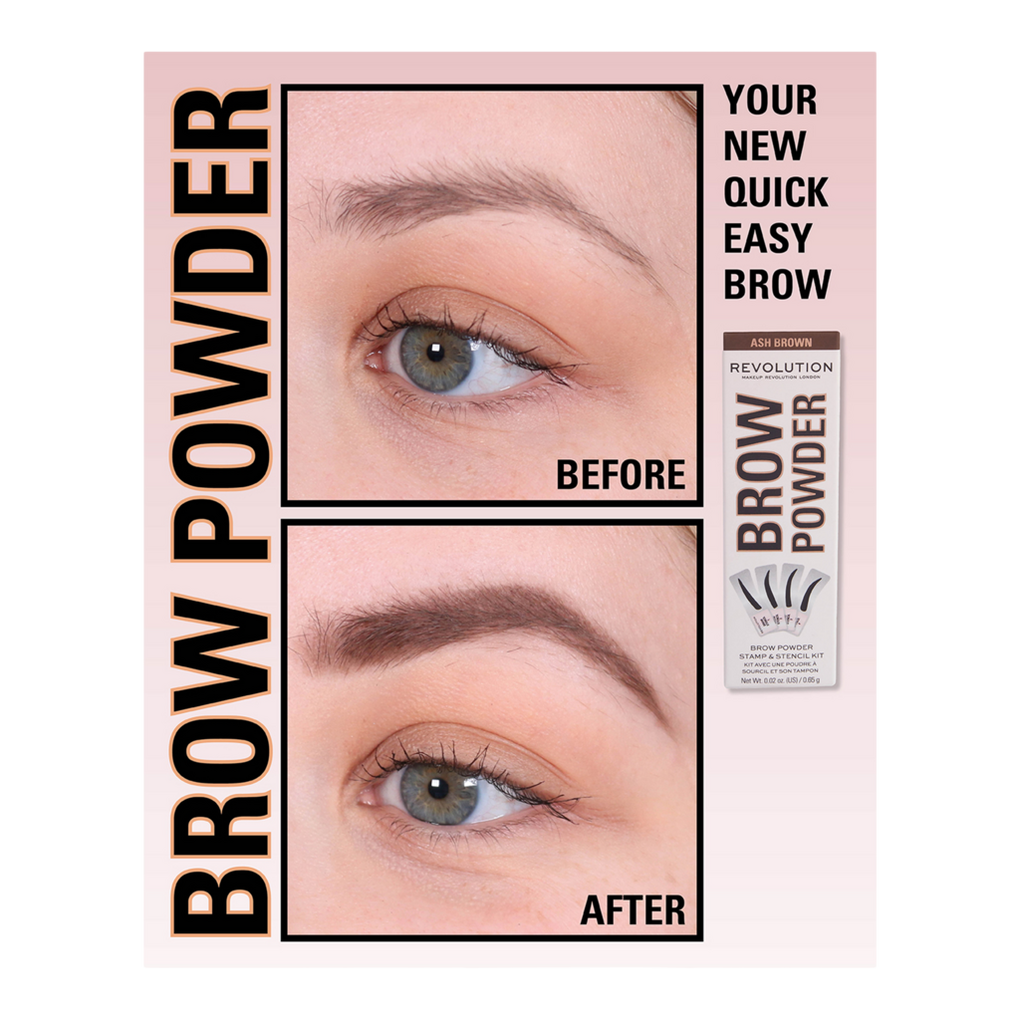 Brow Powder Stamp Stencil Kit