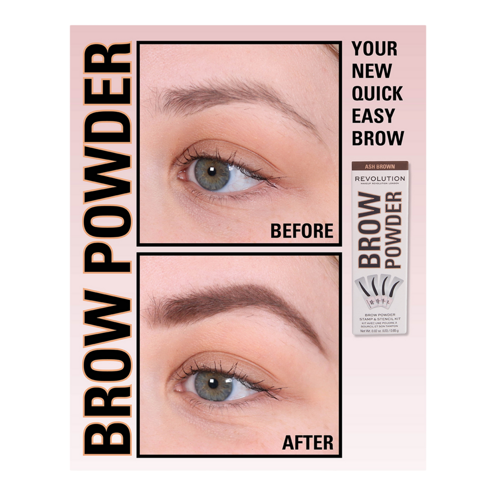 Brow Powder Stamp & Stencil Kit - Makeup Revolution