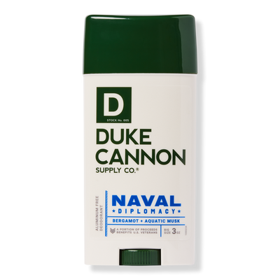 Duke Cannon Supply Co Naval Diplomacy Aluminum Free Deodorant