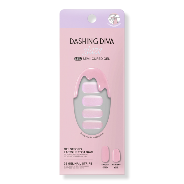 Dashing Diva Glazed Donut Semi Cured Gel Nail Strips #1