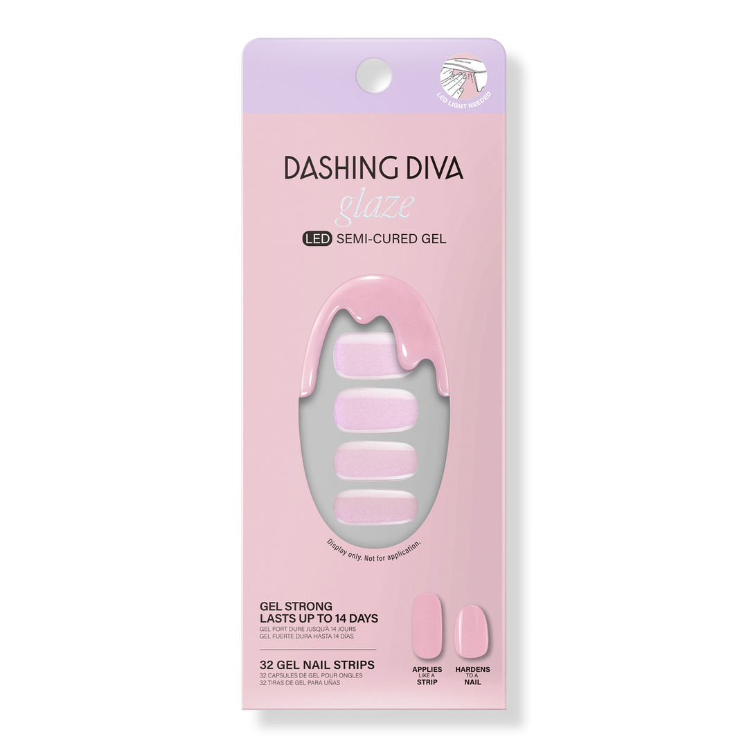 Dashing Diva Glazed Donut Semi Cured Gel Nail Strips #1