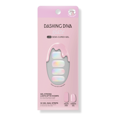 Dashing Diva Glazed Donut Semi Cured Gel Nail Strips