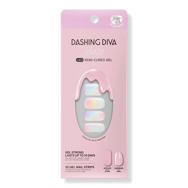 Dashing Diva Glazed Donut Semi Cured Gel Nail Strips #1