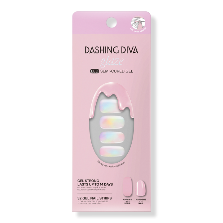 Dashing Diva Glazed Donut Semi Cured Gel Nail Strips #1