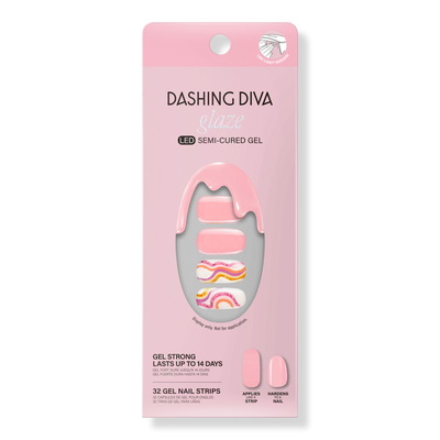 Dashing Diva Sandy Beaches Glaze Semi-Cured Gel Art