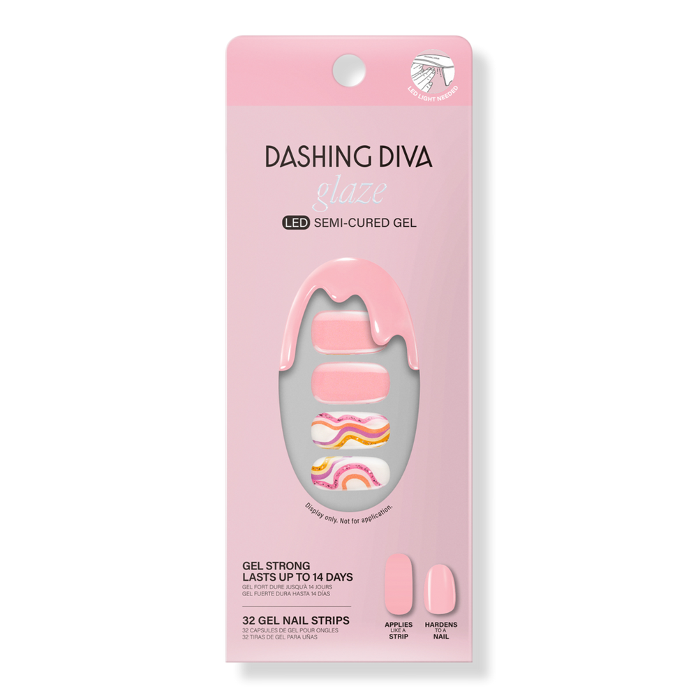 Dashing Diva Sandy Beaches Glaze Semi-cured Gel Art