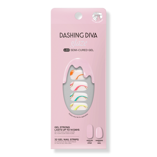 Dashing Diva Suns Out Swirl Glaze SemiCured Gel Art Ulta Beauty