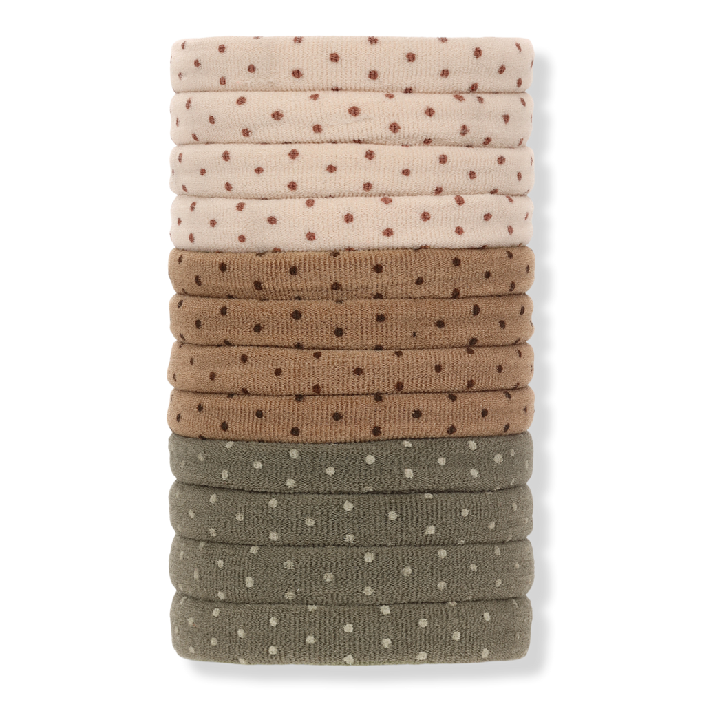 Polka Dot Print Washcloth (3 ct)