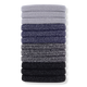 Dark Eco-Friendly Glitter Nylon Hair Elastics