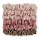 Terracotta Satin Ultra Petite Hair Scrunchies 