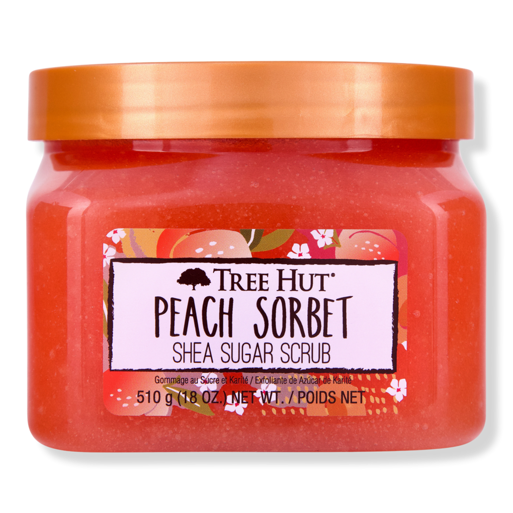 Tree Hut Scrub, Shea Sugar, Peach Sorbet - 18 oz