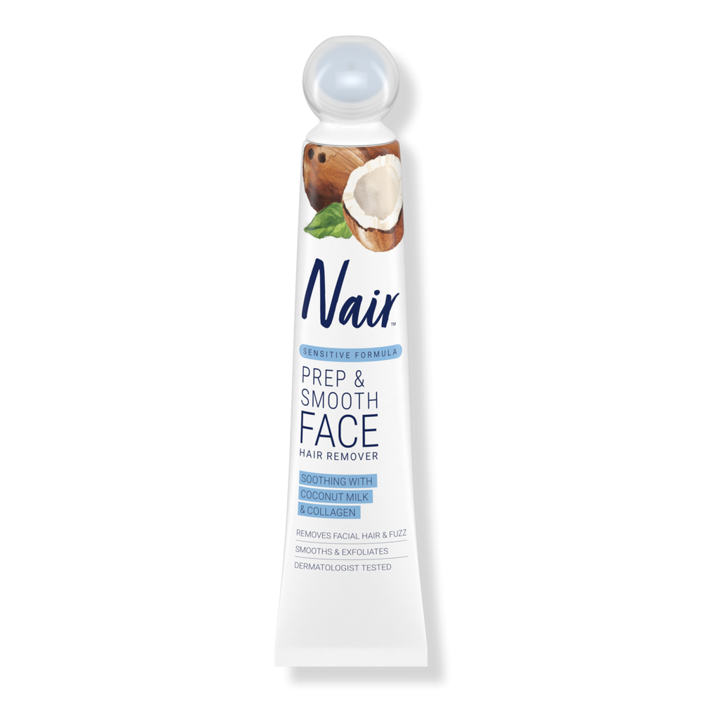 Nair Prep And Smooth Sensitive Facial Hair Remover And Exfoliant