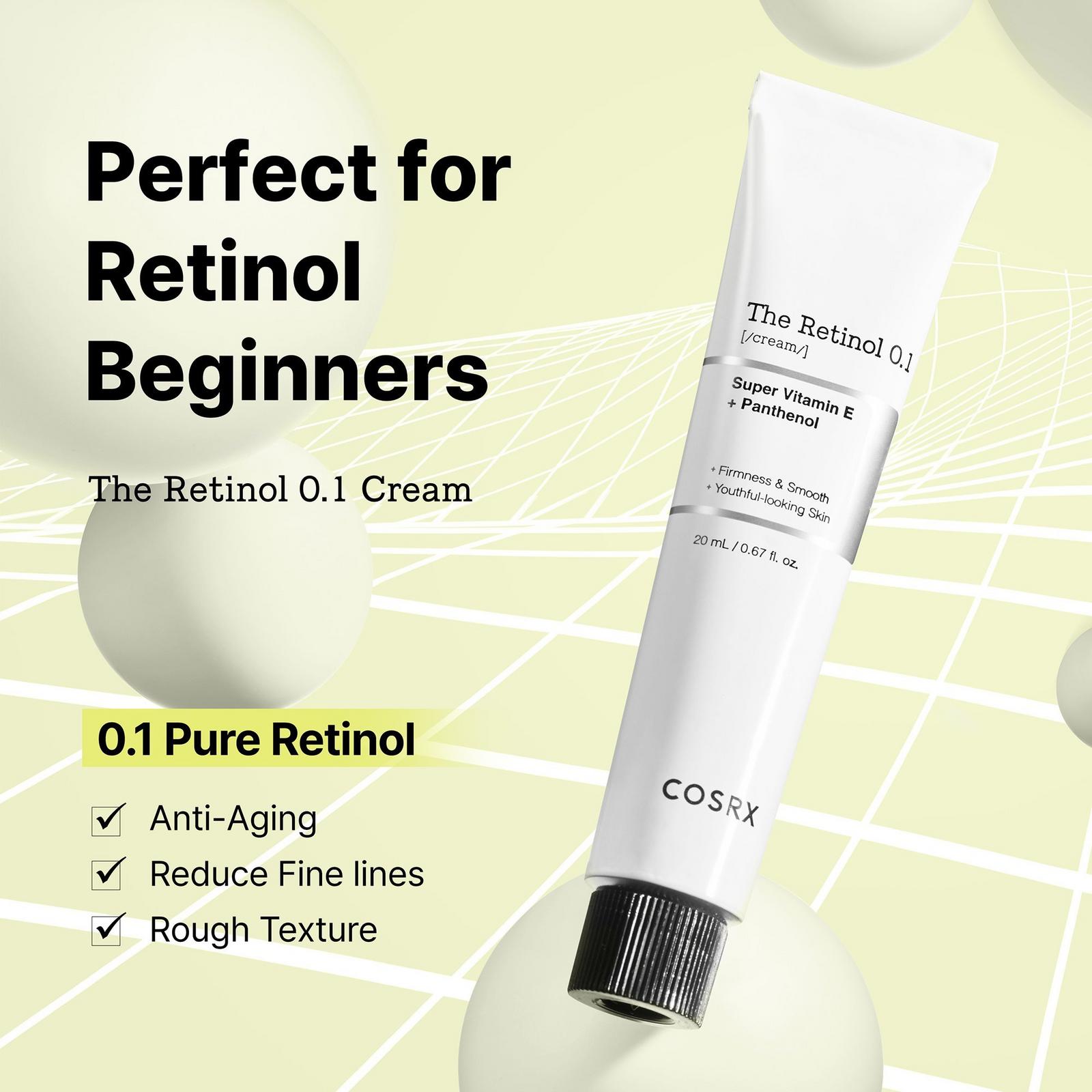 The Retinol 0.1 Cream with Super Vitamin E + Pathenol