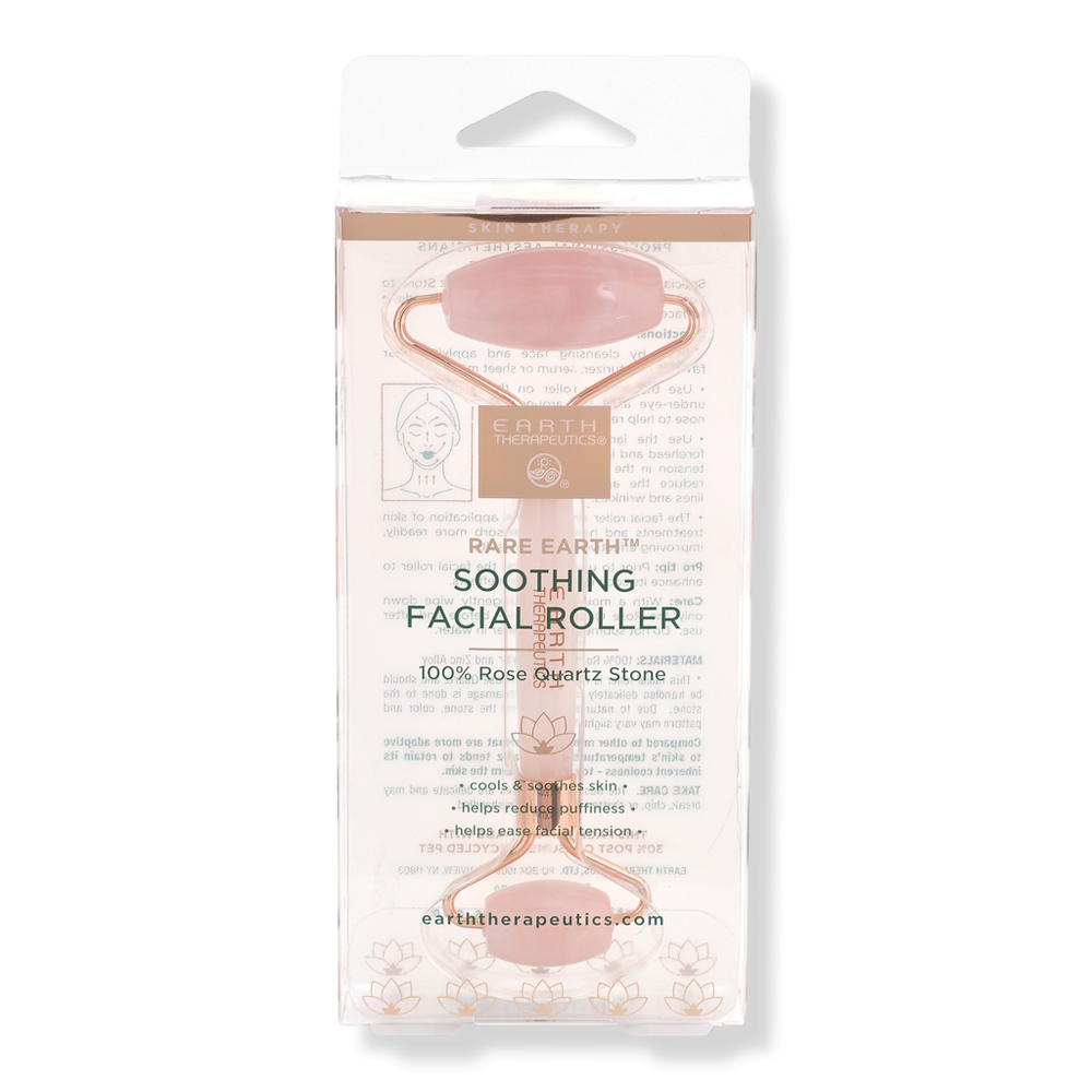 Earth Therapeutics Soothing Facial Roller Rose Quartz Stone