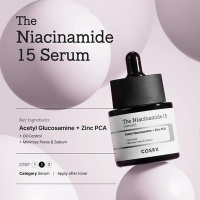 The Niacinamide 15 Serum with Acetyl Glucosamine + Zinc PCA