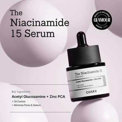 The Niacinamide 15 Serum with Acetyl Glucosamine + Zinc PCA