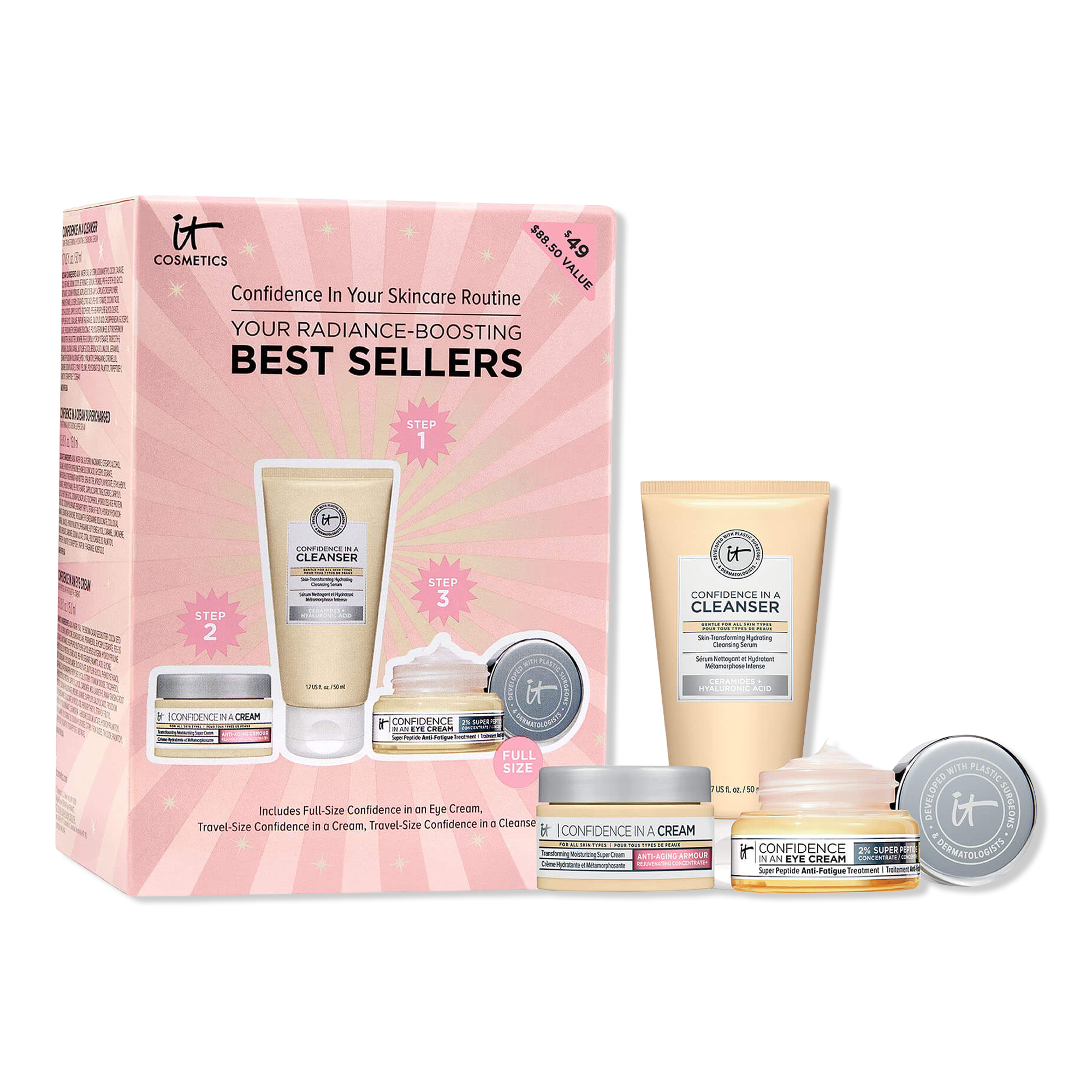 IT Cosmetics Your Radiance Boosting Best Sellers Skincare Gift Set #1