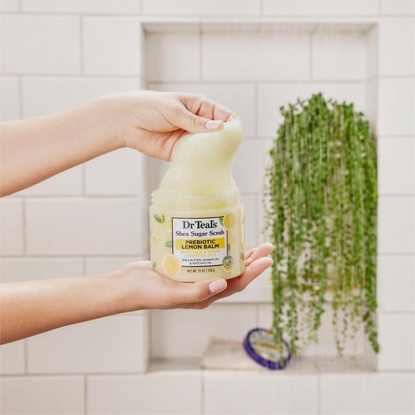 Dr Teal's Shea Sugar Body Scrub with Prebiotic Lemon Balm and Essential Oils #5