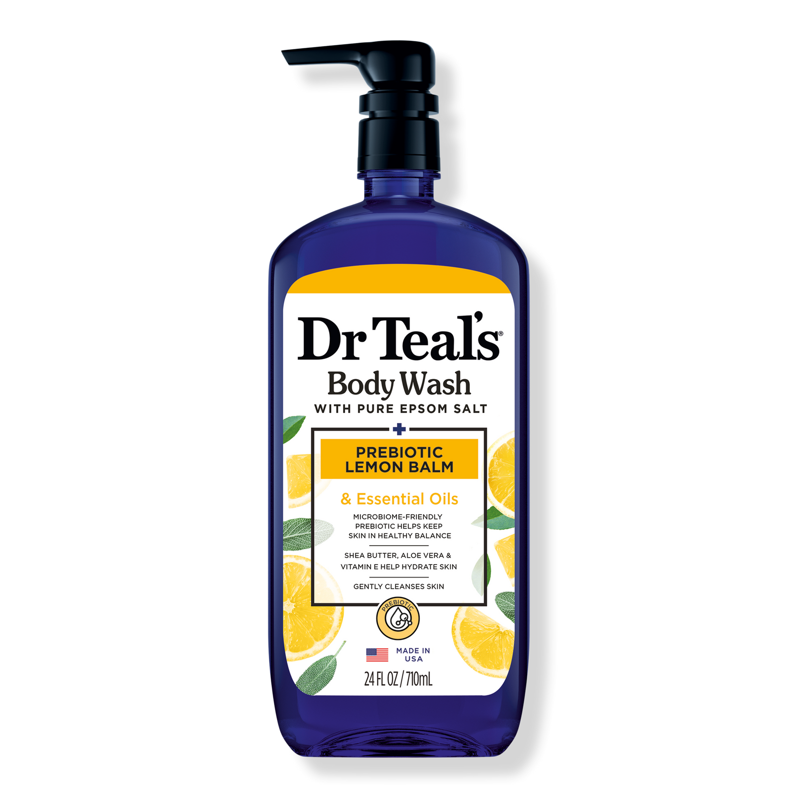 Body Wash with Prebiotic Lemon Balm and Essential Oil Blend