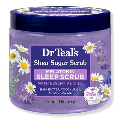 Dr Teal's Shea Sugar Body Scrub with Melatonin, Lavender and Chamomile Essential Oils