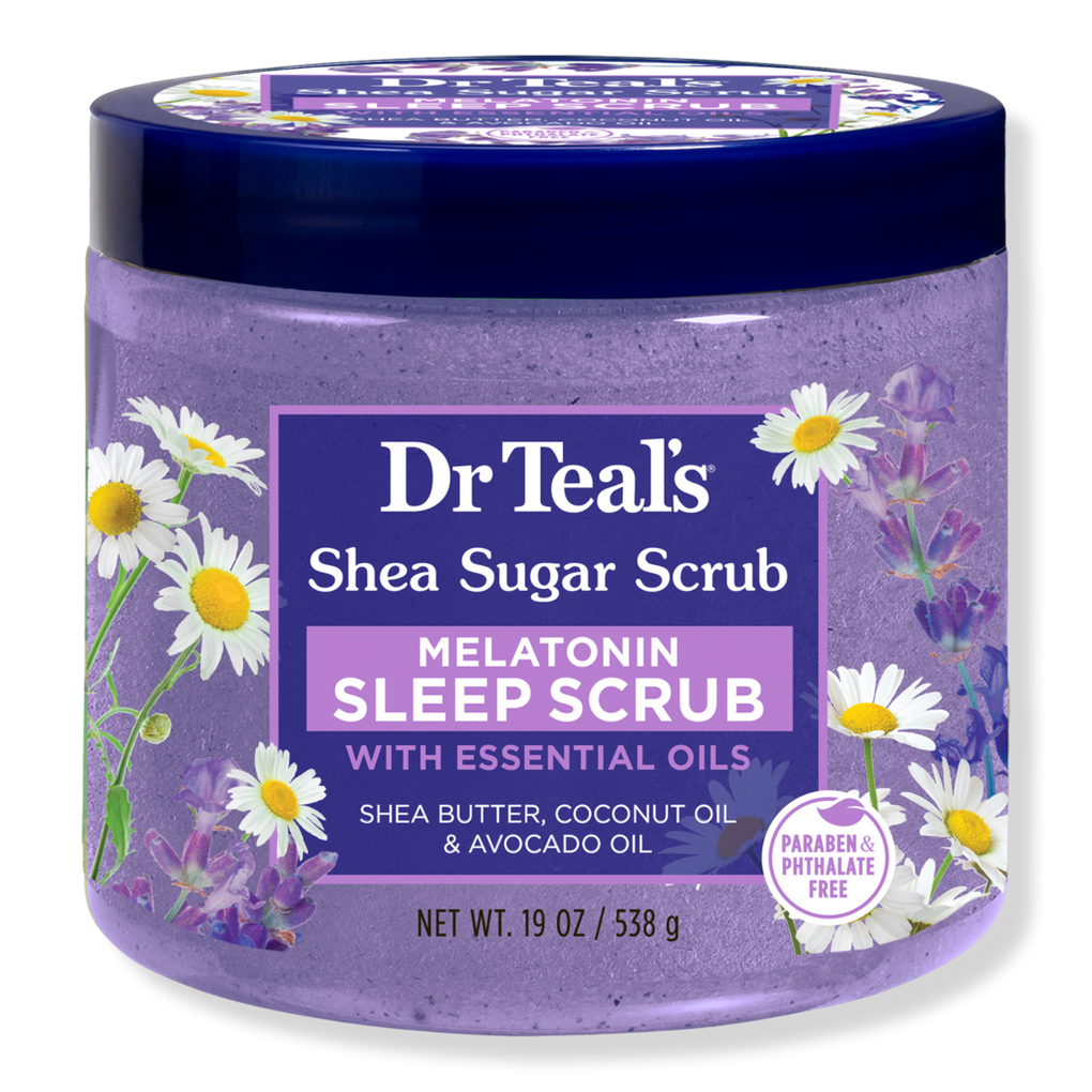 Shea Sugar Body Scrub with Melatonin, Lavender and Chamomile Essential Oils  - Dr Teal's