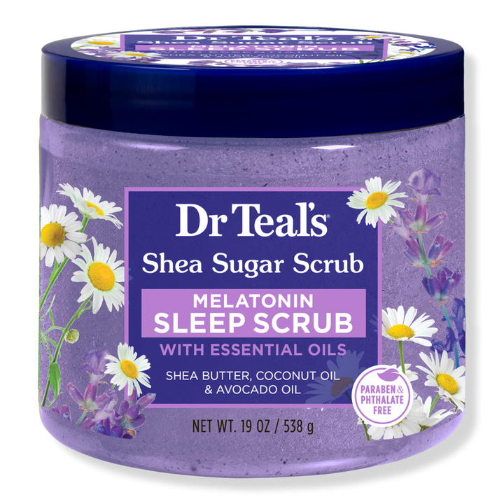 Dr Teal's Shea Sugar Body Scrub with Melatonin, Lavender and Chamomile Essential Oils #1