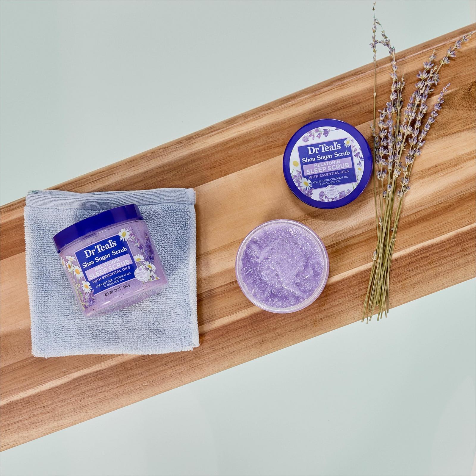 Shea Sugar Body Scrub with Melatonin, Lavender and Chamomile Essential Oils